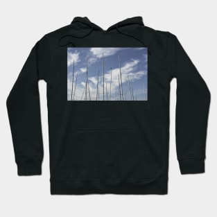 Yacht masts at Brancaster Staithe, Norfolk, UK Hoodie